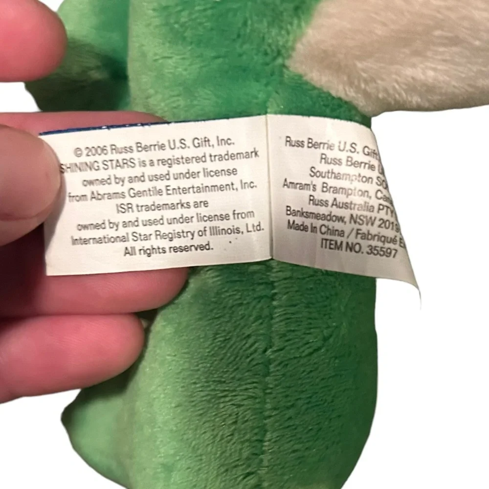 Russ shining star frog plush